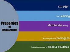 Chemical Disinfectants